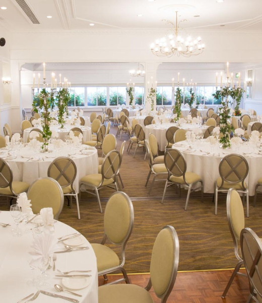 Round-table dining in the Lexden Suite