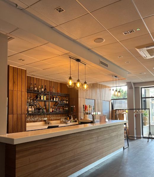 The clubhouse bar at Lexden Wood